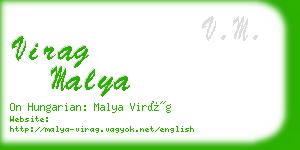 virag malya business card